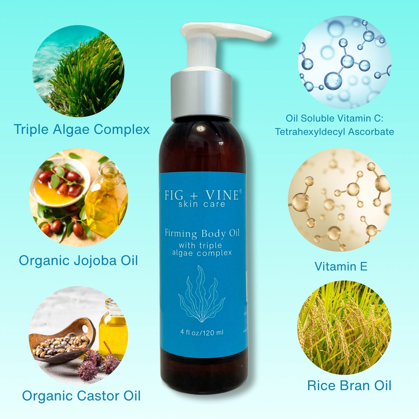 Firming Body Oil Serum with Triple Algae Complex